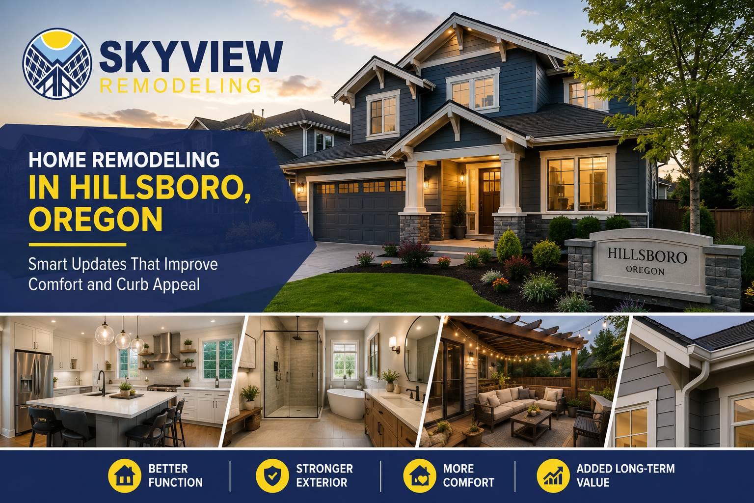 Home Remodeling In Hillsboro, Oregon: Smart Updates That Improve Comfort And Curb Appeal